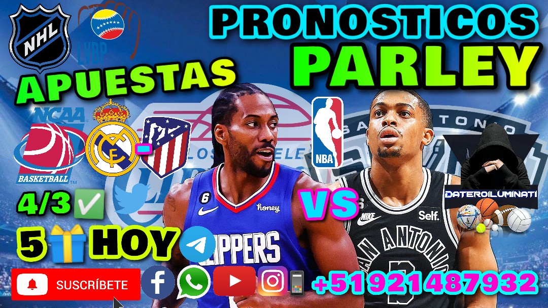 PRONÓSTICOS Y PREDICCIONES PARLEY NHL LVBP NBA PICKS TODAY parley