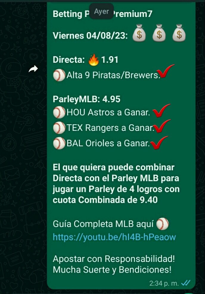 Hubo Parley y Directa, disfruta de la guía mlb totalmente gratis en la