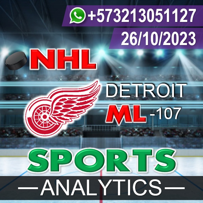 Sports Analytics ♚ Pronósticos 26/10/2023 ♚ Free Picks Parlay NHL