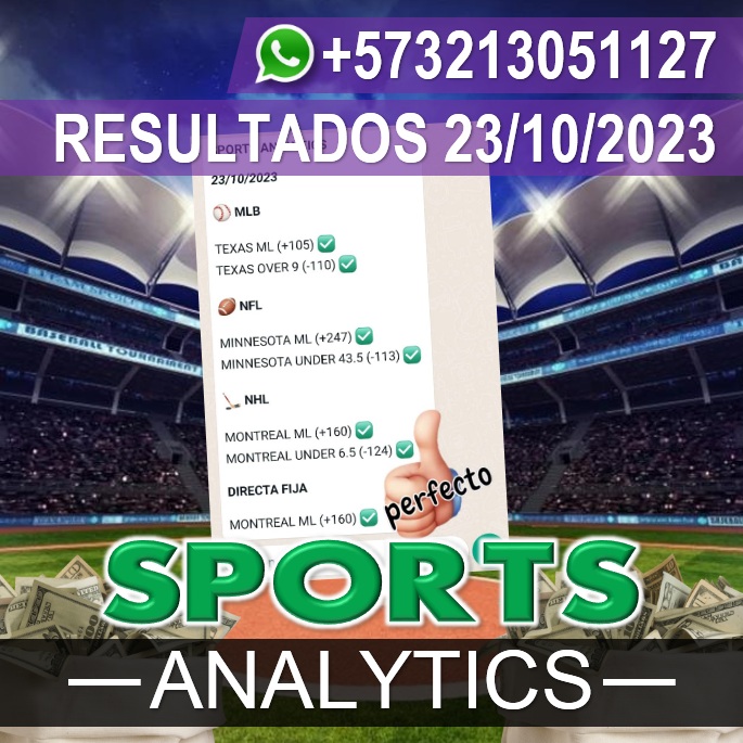 Sports Analytics ♚ Pronósticos 24/10/2023 ♚ Free Picks Parlay NHL