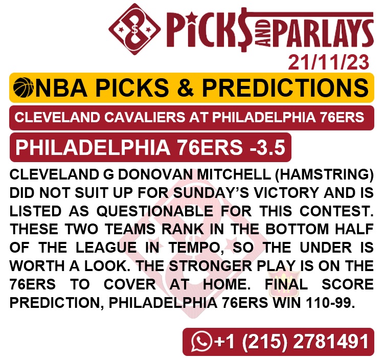 Picks and parlays VIP 21/11/23 NBA Picks & Predictions cuantoAcuanto