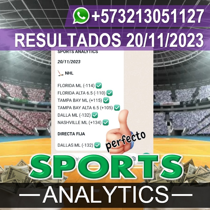 Sports Analytics ♚ Pronósticos 24/11/2023 ♚ Free Picks Parlay NHL
