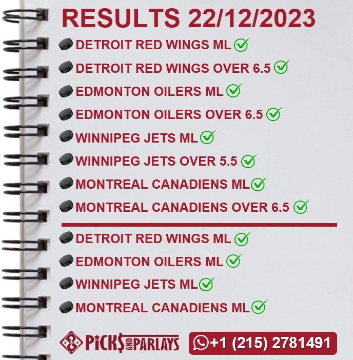 Picks and parlays VIP 23/12/23 NHL Picks & Predictions cuantoAcuanto