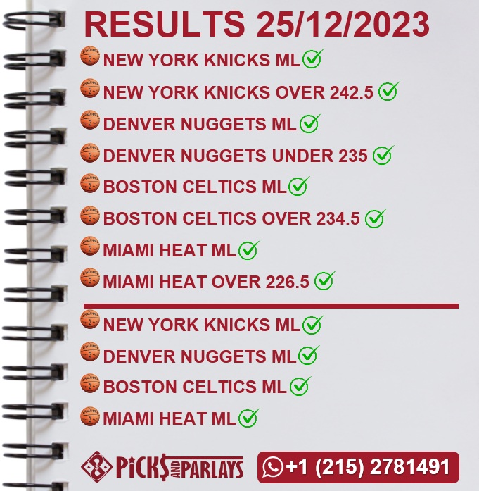 Picks and parlays VIP 26/12/23 NBA Picks & Predictions cuantoAcuanto