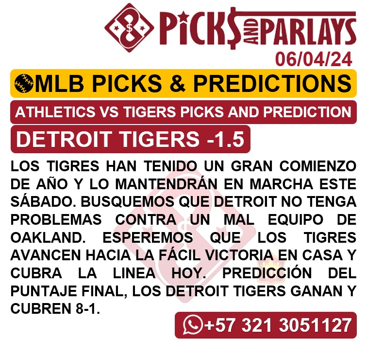 Picks and parlays VIP 06/04/24 MLB Picks & Predictions cuantoAcuanto