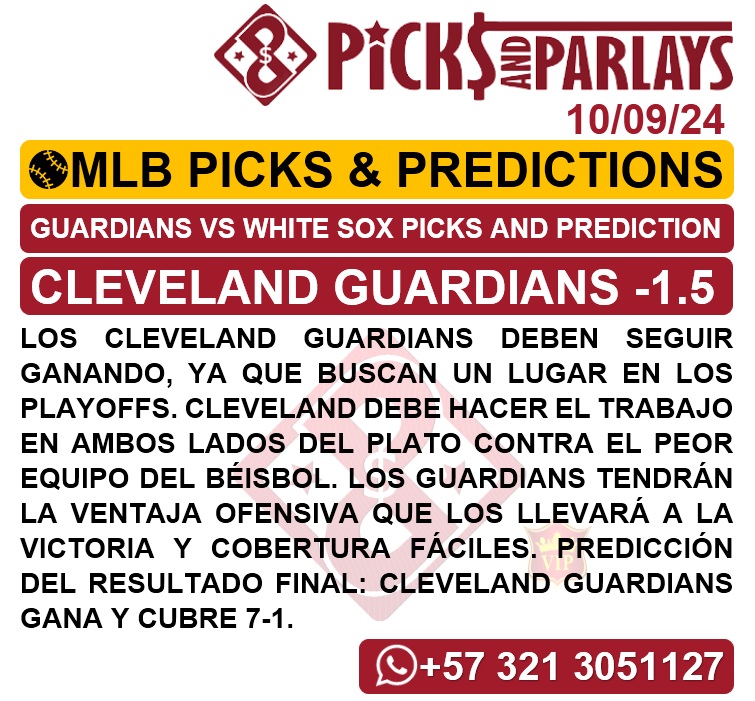 Picks and parlays VIP 10/09/24 MLB Picks & Predictions Scores